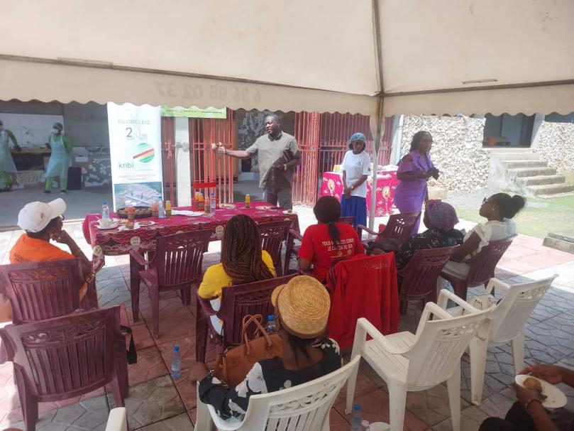 Formation à la farine de plantain organisée pour les femmes de GLOBELEQ