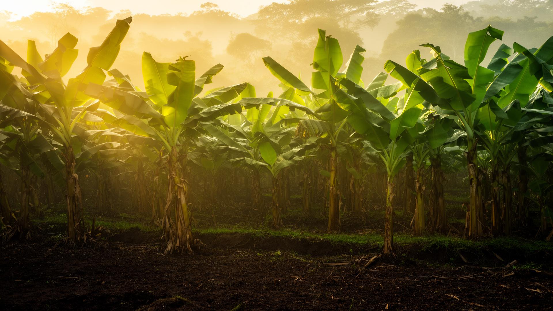 Plantation de banane plantain au Cameroun